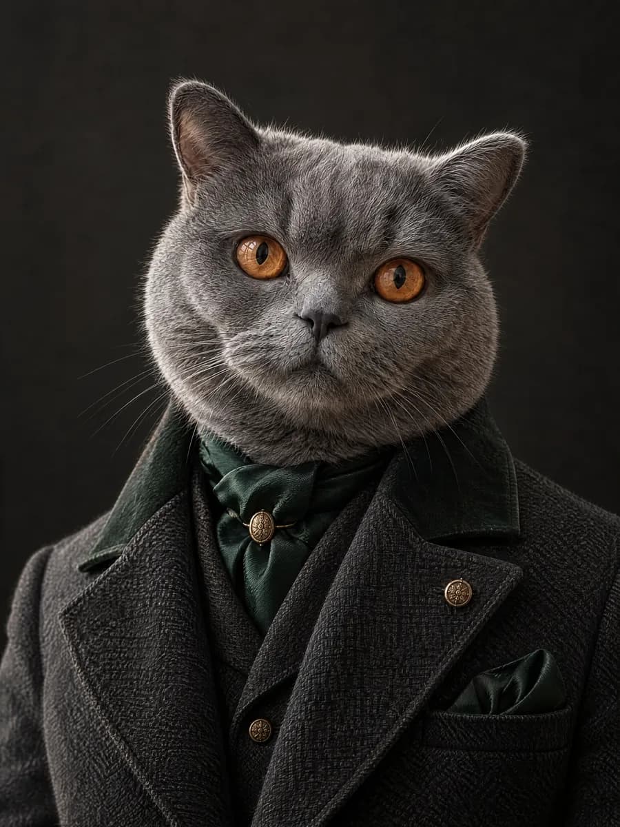 Alta Moda · Milo — Esempio di ritratto di animale in stile Alta Moda